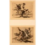 After Francesco Goya/a pair framed as one/engravings,