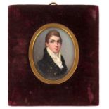 English School, 1810/Portrait Miniature of Oswald Smith,