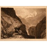 Joseph Mallord William Turner (British 1775-1851)/Mt St Gothard/Royal Castle/a pair/mezzotint,
