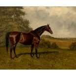 James Clark (British 1858-1943)/Hunter in a Landscape/signed/oil on canvas,