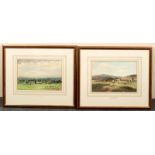 L A Hamond/Rural Landscape/a pair/watercolour,