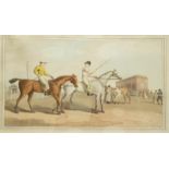 Harvell after G Walker/Horses and Jockeys/published by Robinson & Son/hand coloured print,