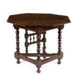 A late 17th Century oak credence table, South Yorkshire,