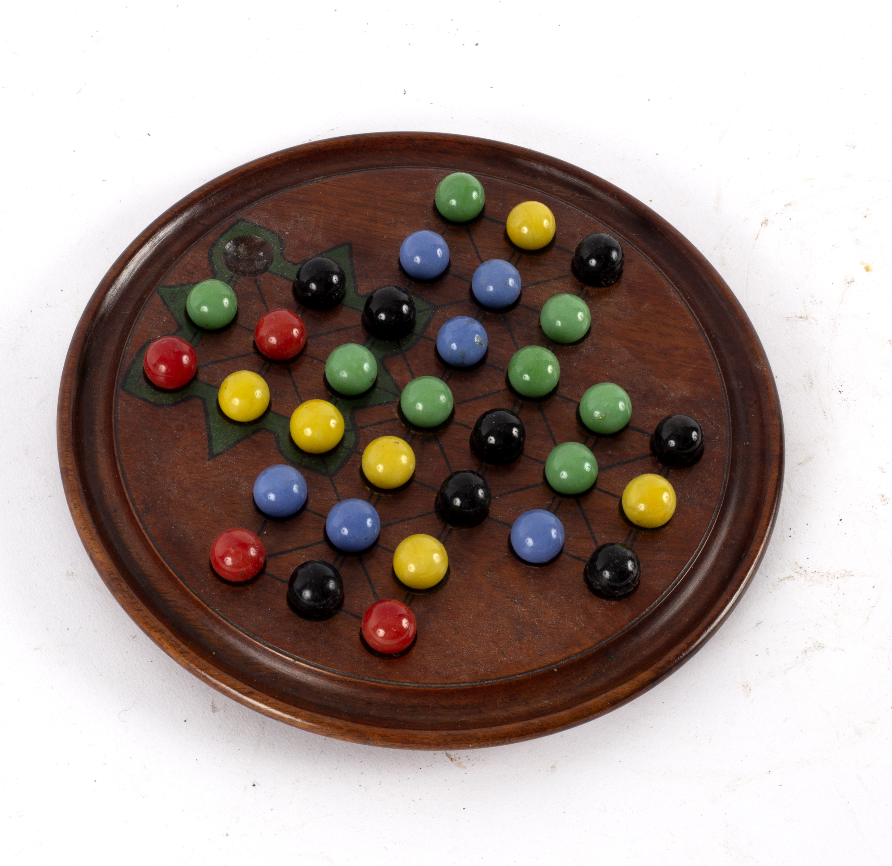 A solitaire board, the coloured marbles for the same and various boxes etc. - Image 2 of 2