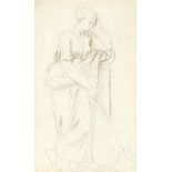 Giovanni Battista Cipriani RA (Italian 1727-1785)/A Muse/pencil,