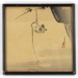 Gekko Ogata (Japanese 1859-1920)/Monkey Reaching for the Moon/woodblock print, 23.