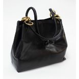 A Bally black leather tote bag