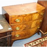 A Regency mahogany bowfront chest of drawers, circa 1810,