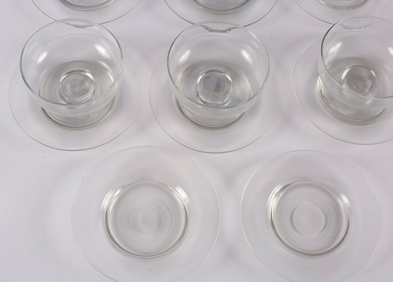 Eleven ice plates and sundry glass - Image 2 of 2