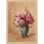 John Porter Wale (British 1860-1920)/Vase of Flowers/signed/watercolour,