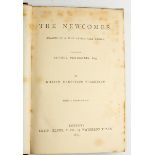 Thackeray (W M) The Newcomer, Smith Elder & Co., London 1895, School Prize Plate J.