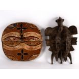 A Baule double mask, Ivory Coast,