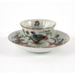 A fine Chinese tea bowl and saucer, circa 1720,