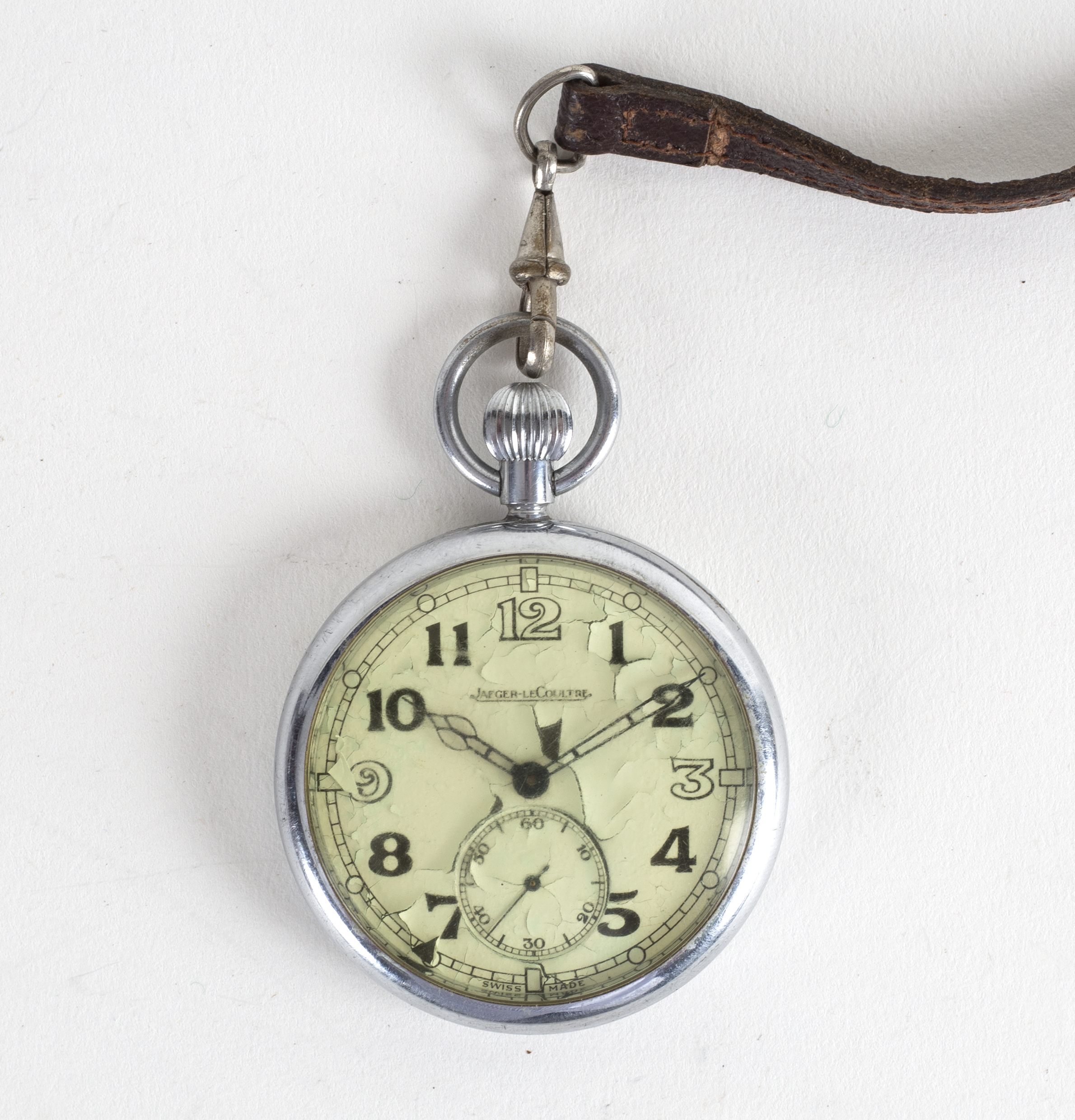 A Jaeger-LeCoultre military open faced pocket watch,