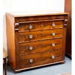 A Victorian mahogany chest,