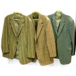 Three gentleman's tweed jackets and a corduroy jacket CONDITION REPORT: The Jackets