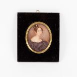 Attributed to Sarah Goodridge (American 1788-1853)/Portrait Miniature of a Young Lady/half-length,