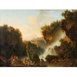 19th Century Flemish School/Falls at Terni, Italy/oil on canvas,