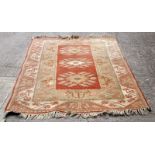 A Turkish carpet of Caucasian design,