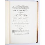 Catalogue, two volumes of the HW Bruton sale of books and engravings, illustrated, larger paper,