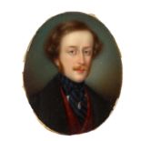19th Century English School/Portrait Miniature of a Gentleman/head and shoulders,