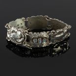 Kristian Mohl-Hansen for Georg Jensen, a silver 'dove' bracelet, set with moonstones,