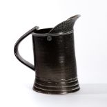 Walter Keeler (British, born 1942), a salt glaze jug of watering can form, impressed mark,