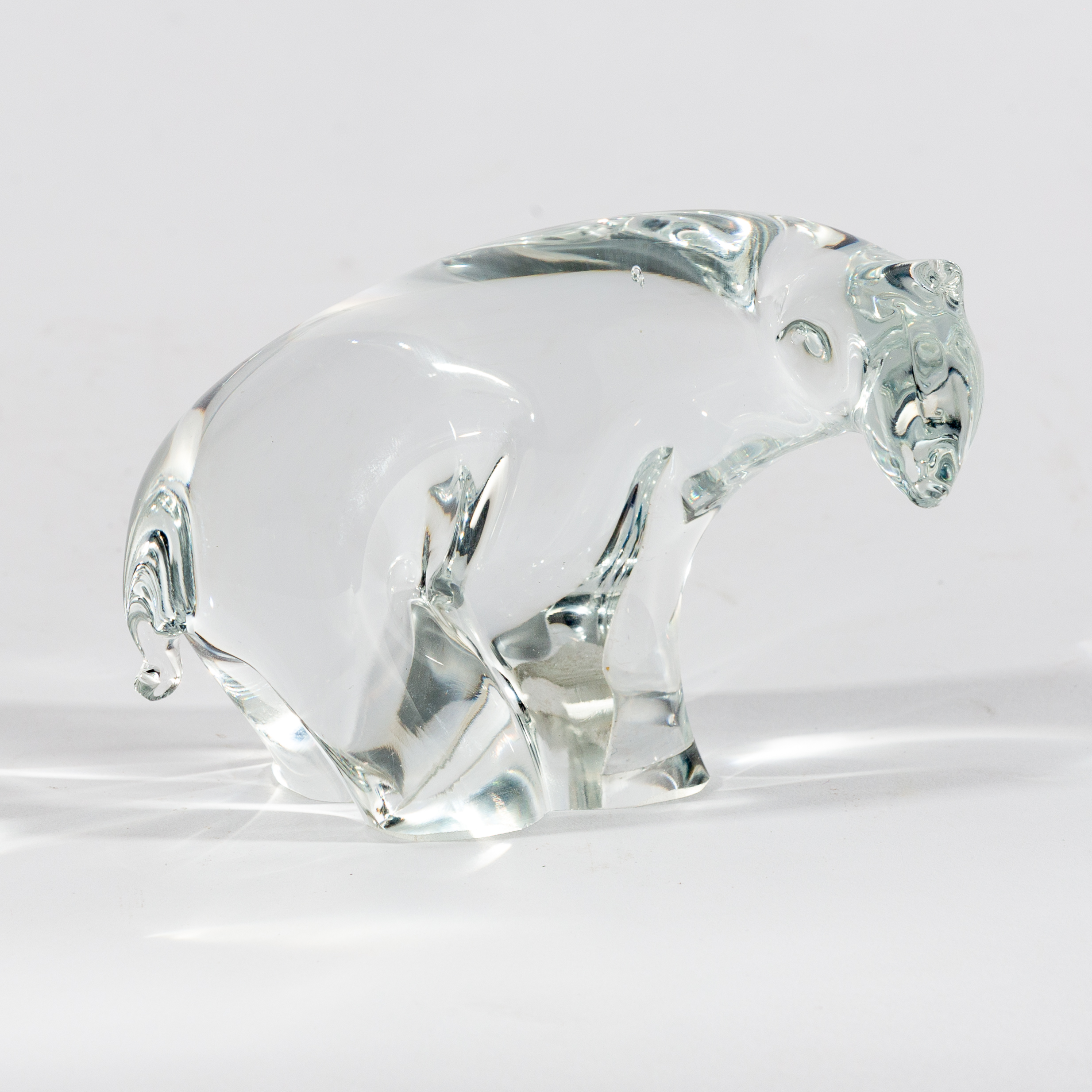 Style of Lalique, a glass vase with bird decoration, - Image 5 of 6