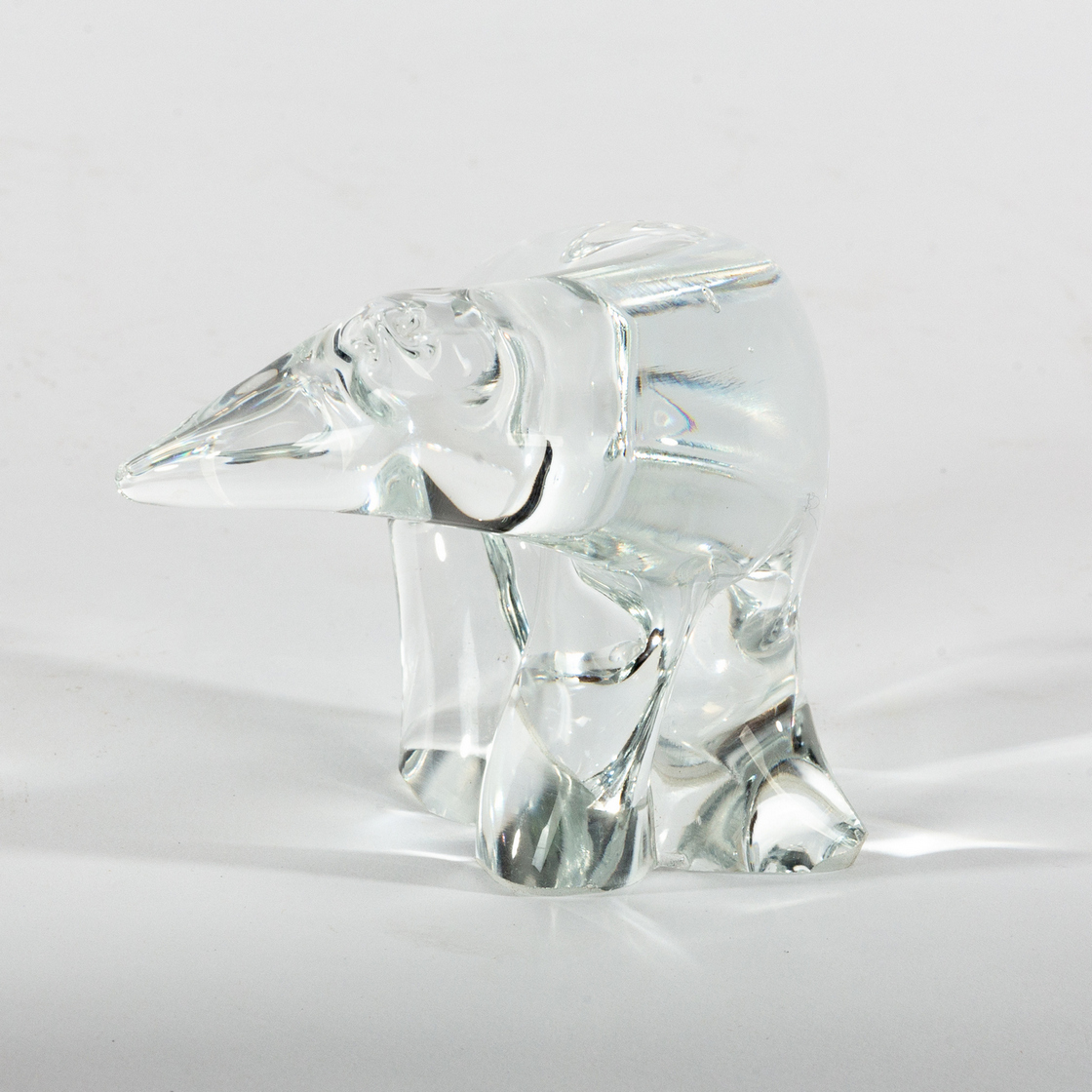 Style of Lalique, a glass vase with bird decoration, - Image 4 of 6