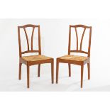 Peter Evans, a set of six Cotswold School oak dining chairs,