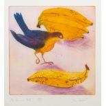 Ellen Graubart/The Banana Bird/Birds and Mulberries/signed and inscribed/two etchings