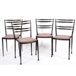 Lloyd Loom, a set of four chairs,