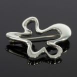 Henning Koppel for Georg Jensen, a sterling silver Splash brooch, mid 20th Century,