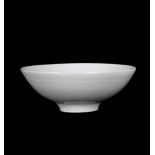 Edmund de Waal (British, born 1964), a porcelain circular bowl with allover pale celadon glaze,
