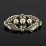 Georg Jensen, a Danish silver brooch, no.