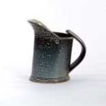 Walter Keeler (British, born 1942), a salt glaze jug of watering can form, impressed mark to side,