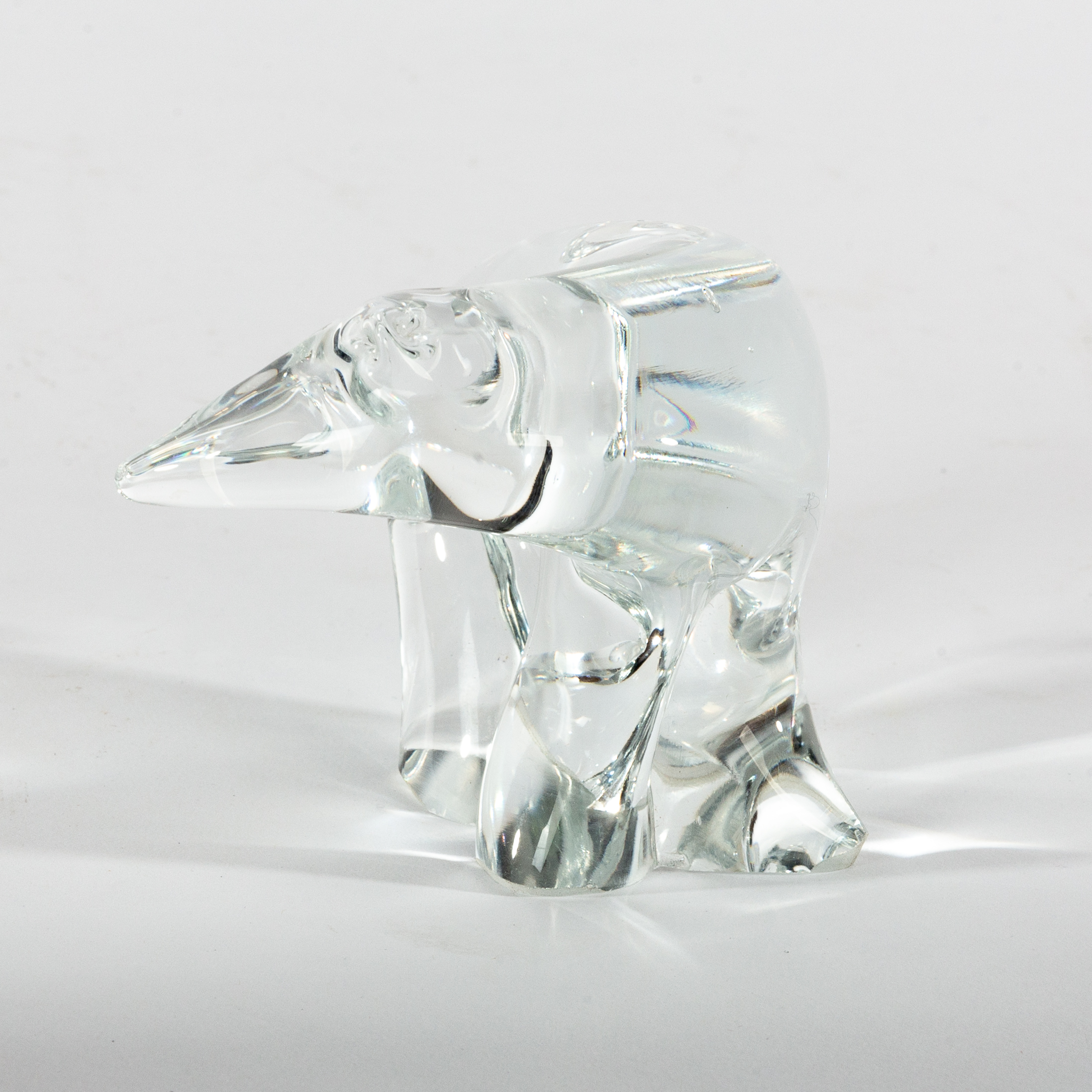 Style of Lalique, a glass vase with bird decoration, - Image 3 of 6