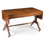A Regency style yew wood sofa table,