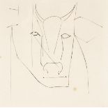 Pablo Picasso (Spanish 1881-1973)/Head of a Bull/with justification page attached to the back of