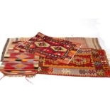 Four kelim rugs,