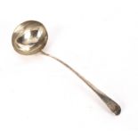 A George III old English pattern silver ladle, George Smith & William Fearn, London 1794,