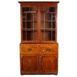 An early 19th Century mahogany bookcase,