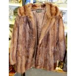 A lady's fur coat,