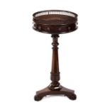 A William IV rosewood work table,
