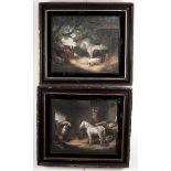 After George Morland/Stable Scene/Farmyard Scene/two colour prints,