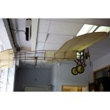 A model Bleriot XI airplane,