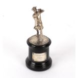 A sterling silver golf trophy, The Inglelowe Trophy, 1929,