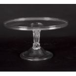 An 18th Century glass tazza,