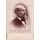 A carte de visite type photograph of James A Garfield (1831-1881),