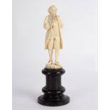 A carved ivory figure of Louis XVI, Dieppe, circa 1870,